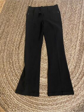 Black Tailored Flare Pants